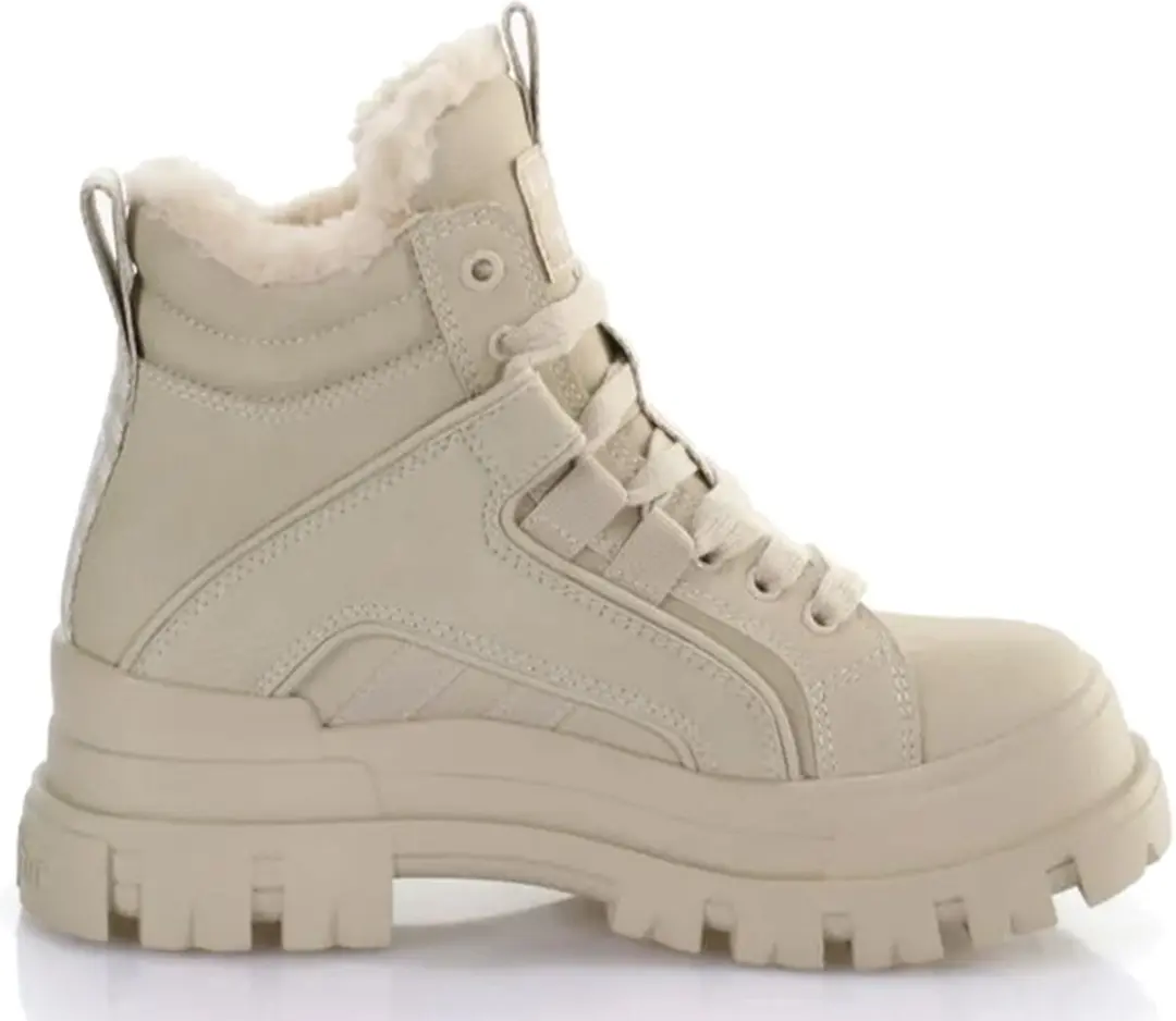 Buffalo Aspha NC Mid Dames Laars - Beige - EU40