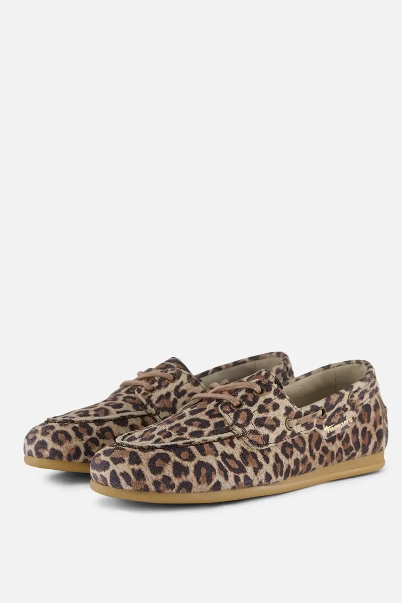 Tamaris Bootschoenen Leopard bruin Suède