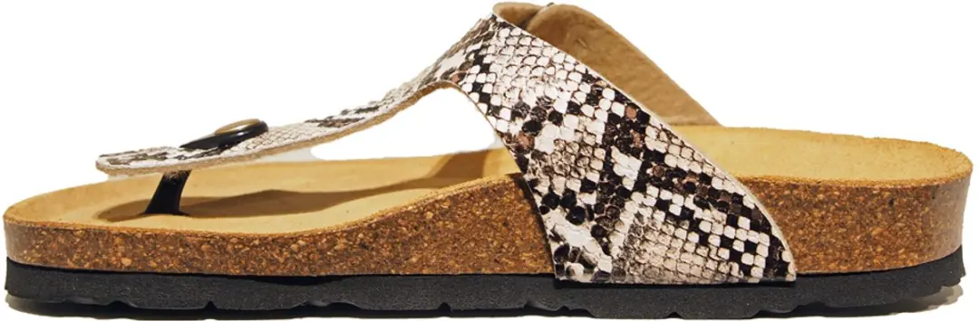 Rohde Teenslipper 42 - Beige - Slangenprint - afbeelding 2 van 6