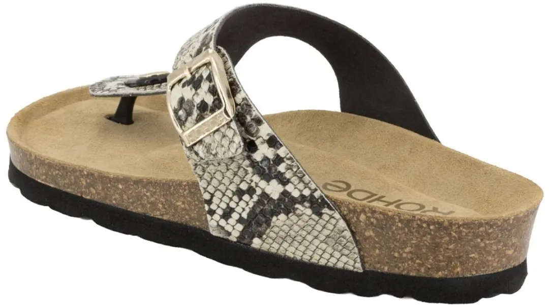 Rohde Teenslipper 42 - Beige - Slangenprint - afbeelding 6 van 6