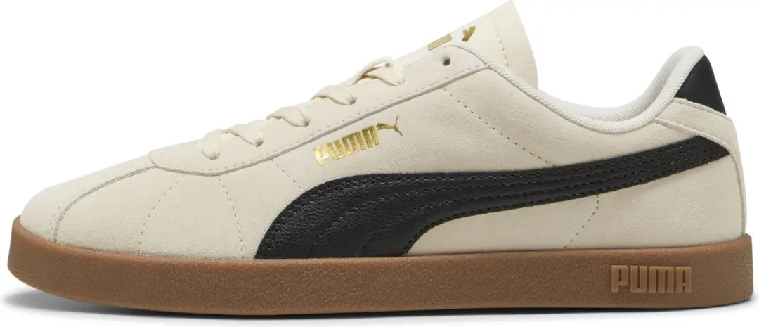 PUMA Puma Club II Unisex Sneakers - Alpine Snow/Black/Gold - afbeelding 6 van 6
