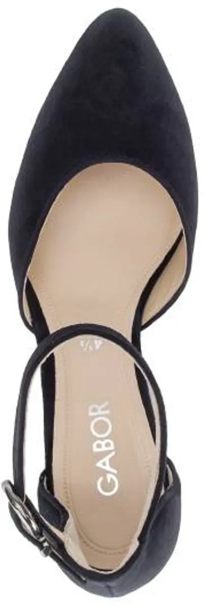 Gabor Blauwe Nubuck Damespump 41 - afbeelding 6 van 6