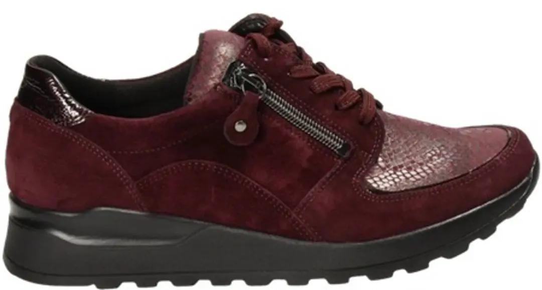 Waldläufer Damen Schnürschuh bequem Hiroko- Soft in rot