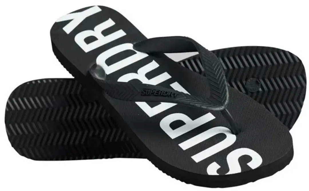 Superdry Code Core Teenslipper - Heren - 44-45 - Black/Optic - afbeelding 6 van 6