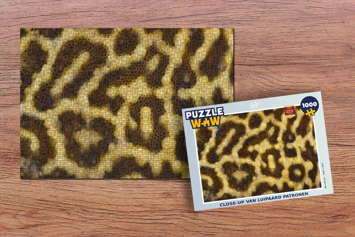PuzzleWow Legpuzzel Luipaard 1000 Stuks - Multicolor