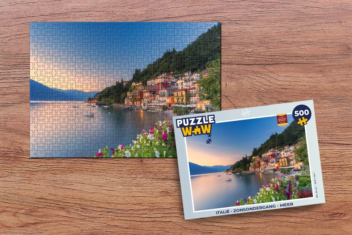 PuzzleWow Italië Legpuzzel 500 Stuks - Multicolor