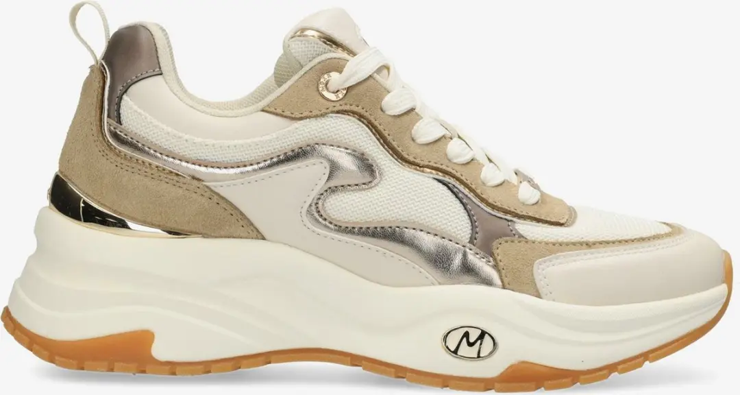 Mexx Palma Ora Sneaker Dames - Beige/Off White - afbeelding 3 van 6