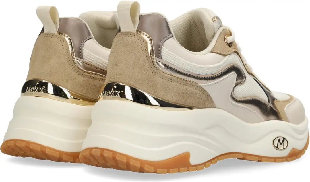 Mexx Palma Ora Sneaker Dames - Beige/Off White - afbeelding 6 van 6