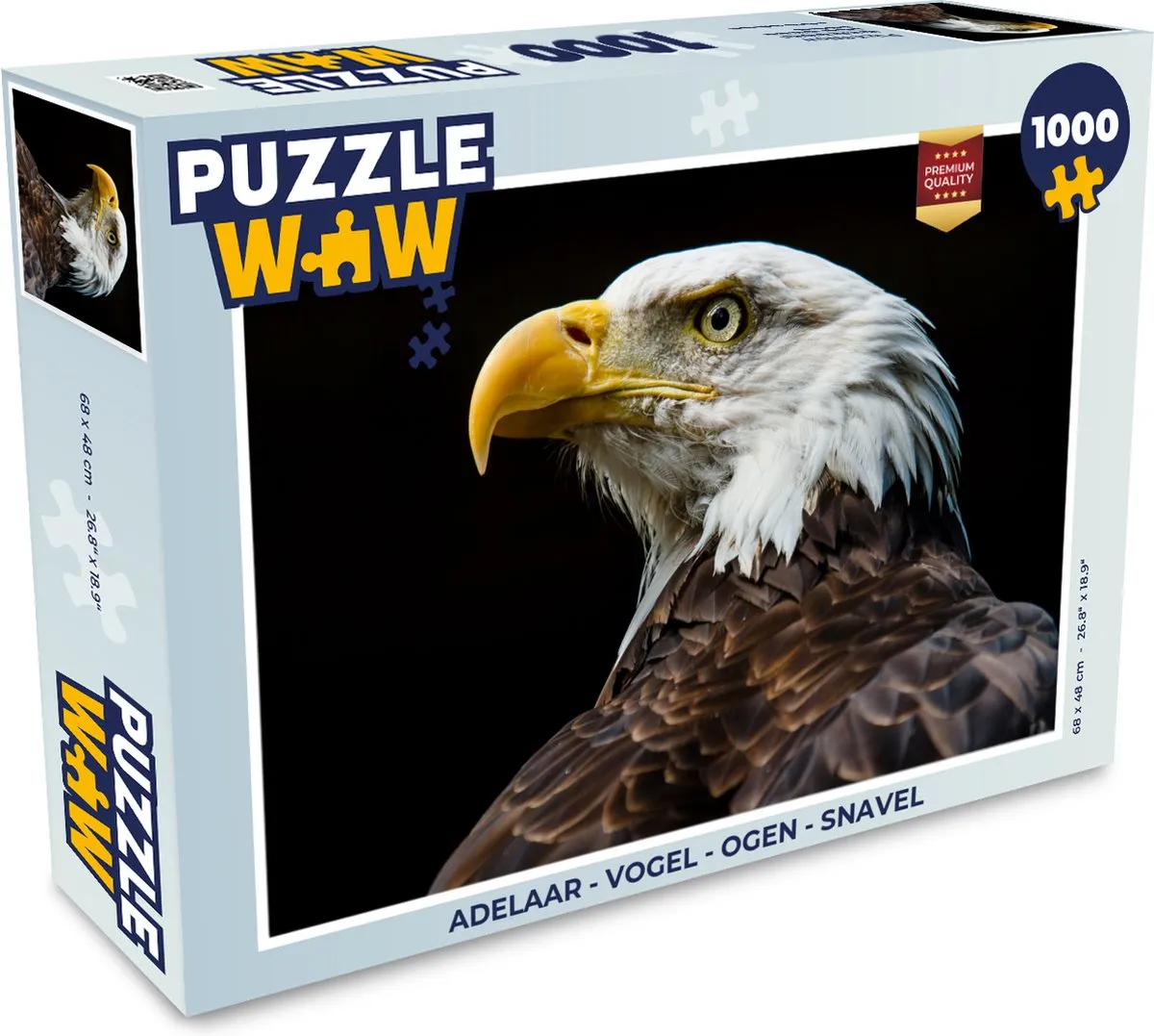 PuzzleWow Adelaar Legpuzzel 1000 Stuks - Multicolor