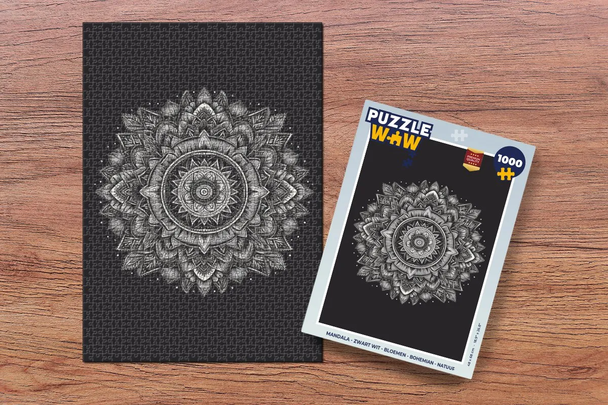 PuzzleWow Mandala Puzzel 1000 Stuks - 8720976920073