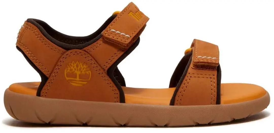 Timberland Perkins Row Backstrap Nubuck Sandalen Voor Peuters Bruin EU 28 Kinder