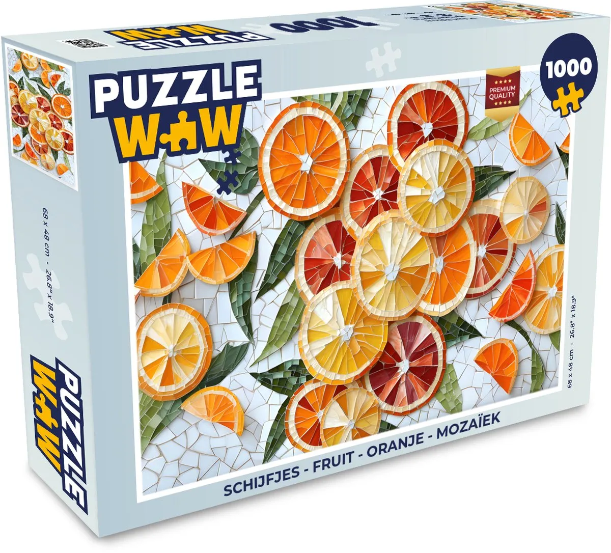 PuzzleWow Fruit Mozaïek Legpuzzel 1000 Stuks