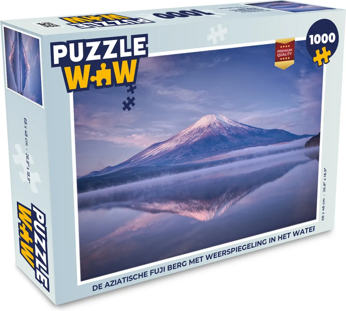 PuzzleWow Legpuzzel Fuji Berg 1000 Stuks - Multicolor