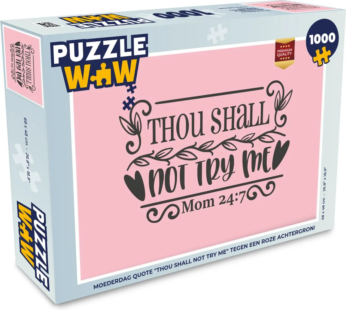 PuzzleWow Mama Wijsheden Legpuzzel 1000 Stuks - Multicolor