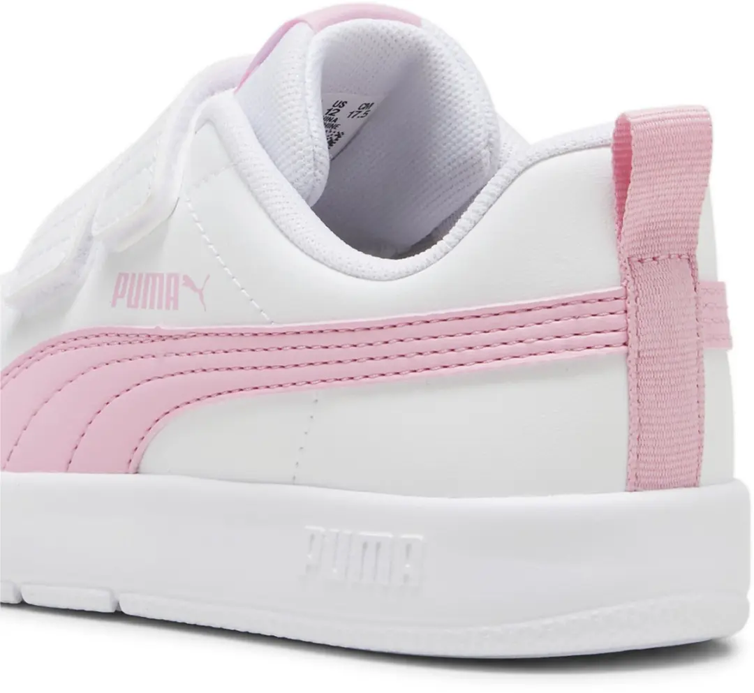 PUMA Courtflex V3 V Sneakers Junior 35 - Wit Roze