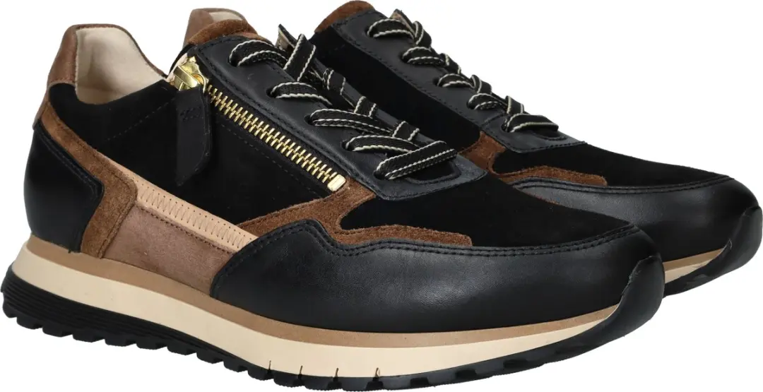 Gabor Dames Sneakers 378 - Zwart - afbeelding 4 van 6