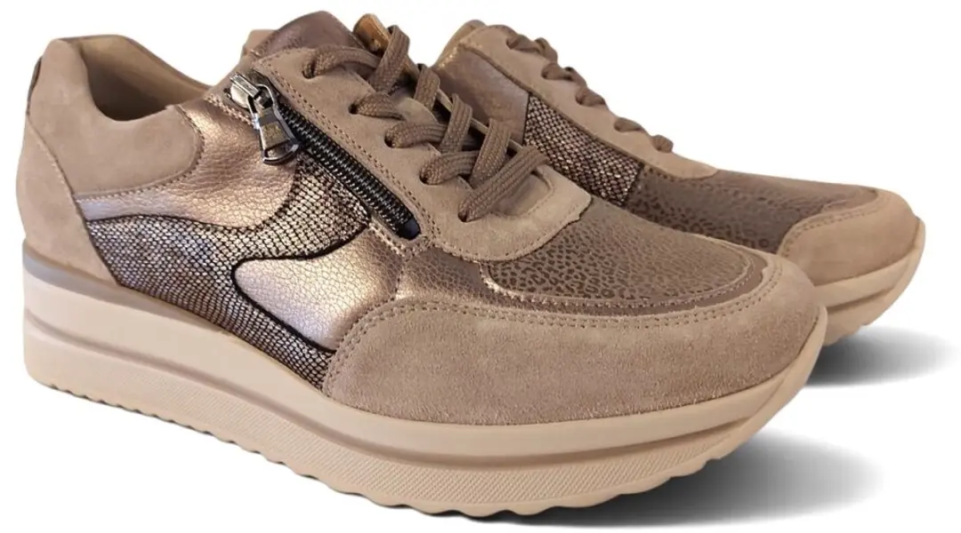 Waldlaufer Bungeez Sneaker 669K01 506 876 K Storm Bronce Mouse Taupe