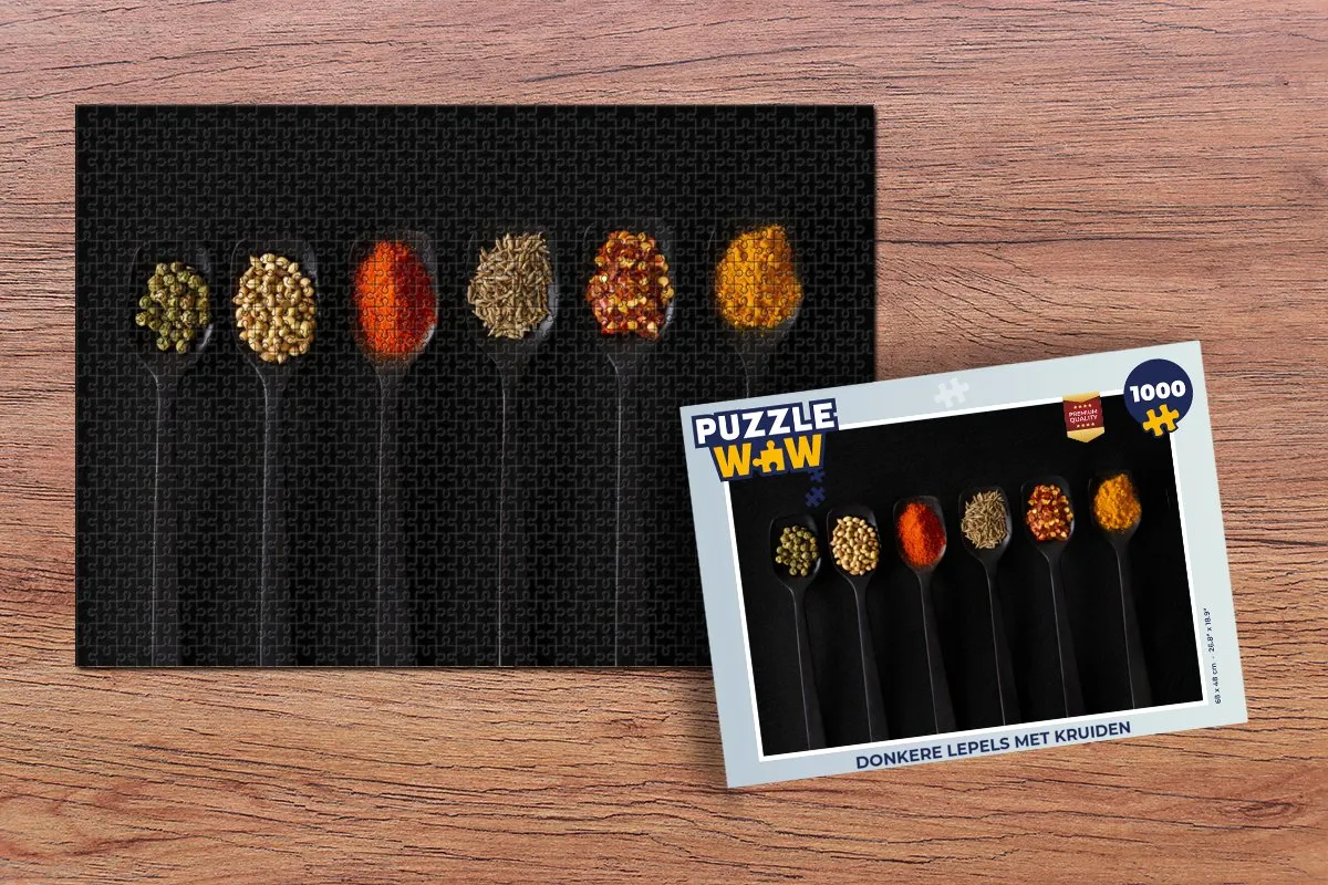 PuzzleWow Lepels Specerijen Puzzel 1000 Stuks - Multicolor