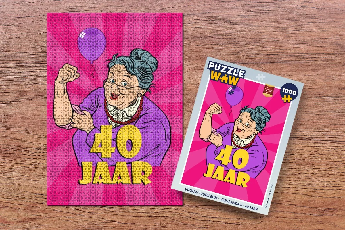 PuzzleWow Jubileum Legpuzzel 1000 Stuks - Multicolor