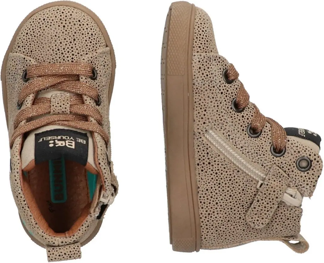 BunniesJR Luca Louw Hoge Sneakers 27 - Taupe - afbeelding 5 van 6