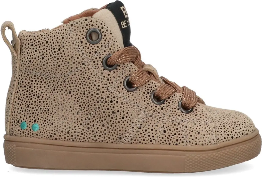 Luca Louw Hoge Sneakers Meisjes Taupe