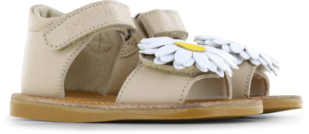 Shoesme Taupe Sandaal Met Bloem