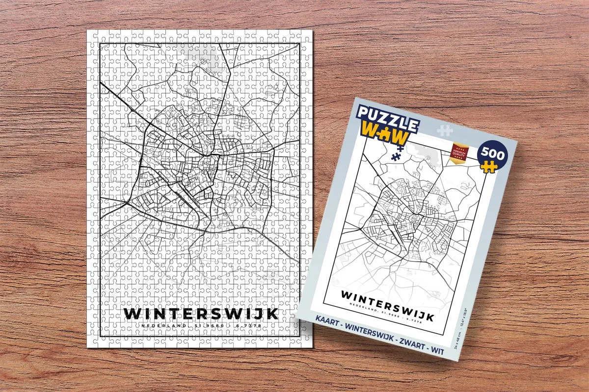 PuzzleWow Winterswijk Legpuzzel 500 Stuks - Multicolor