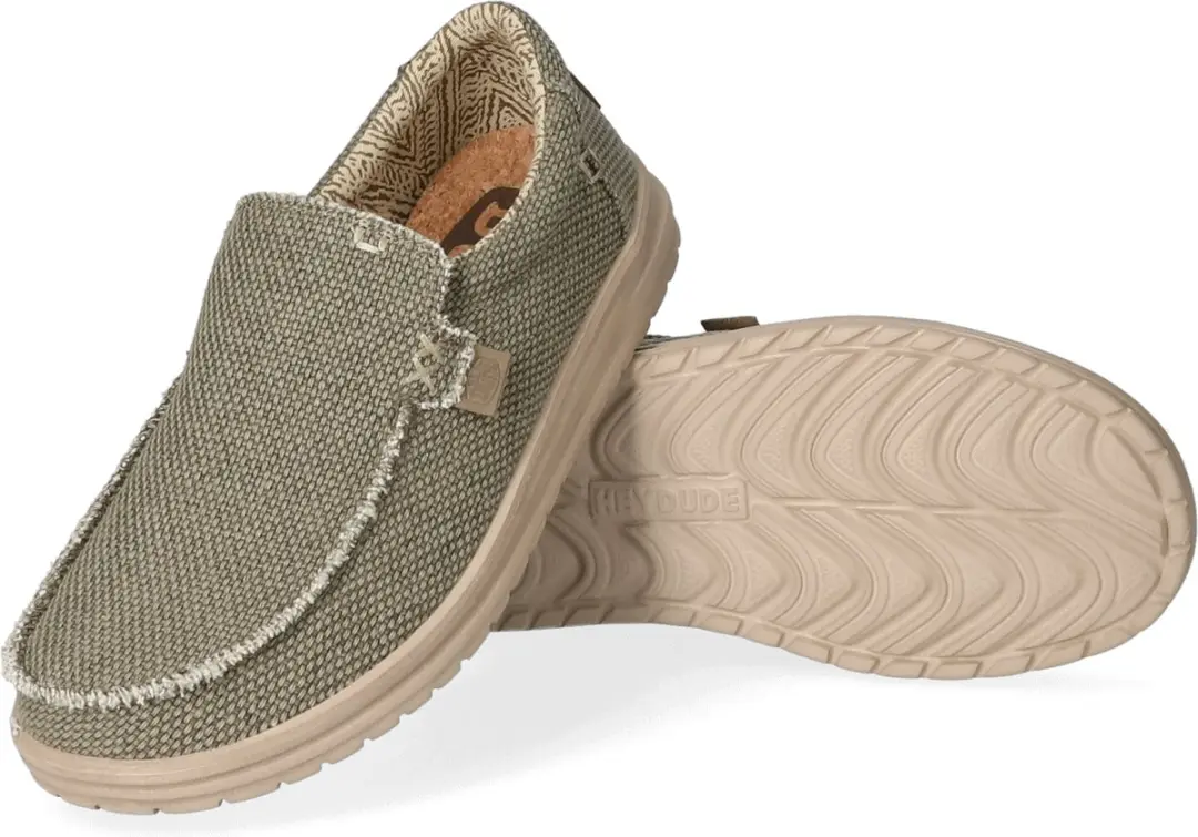 HEYDUDE Mikka Braided Instappers - Groen - Maat 42 - afbeelding 6 van 6