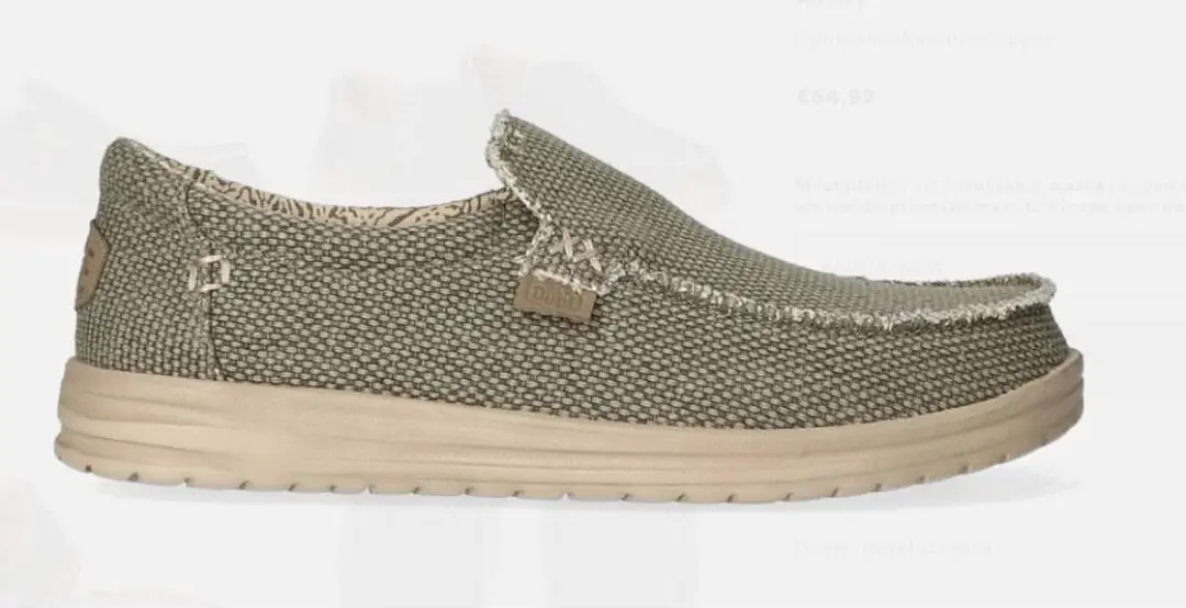 HEYDUDE Mikka Braided Instappers - Groen - Maat 42 - afbeelding 2 van 6