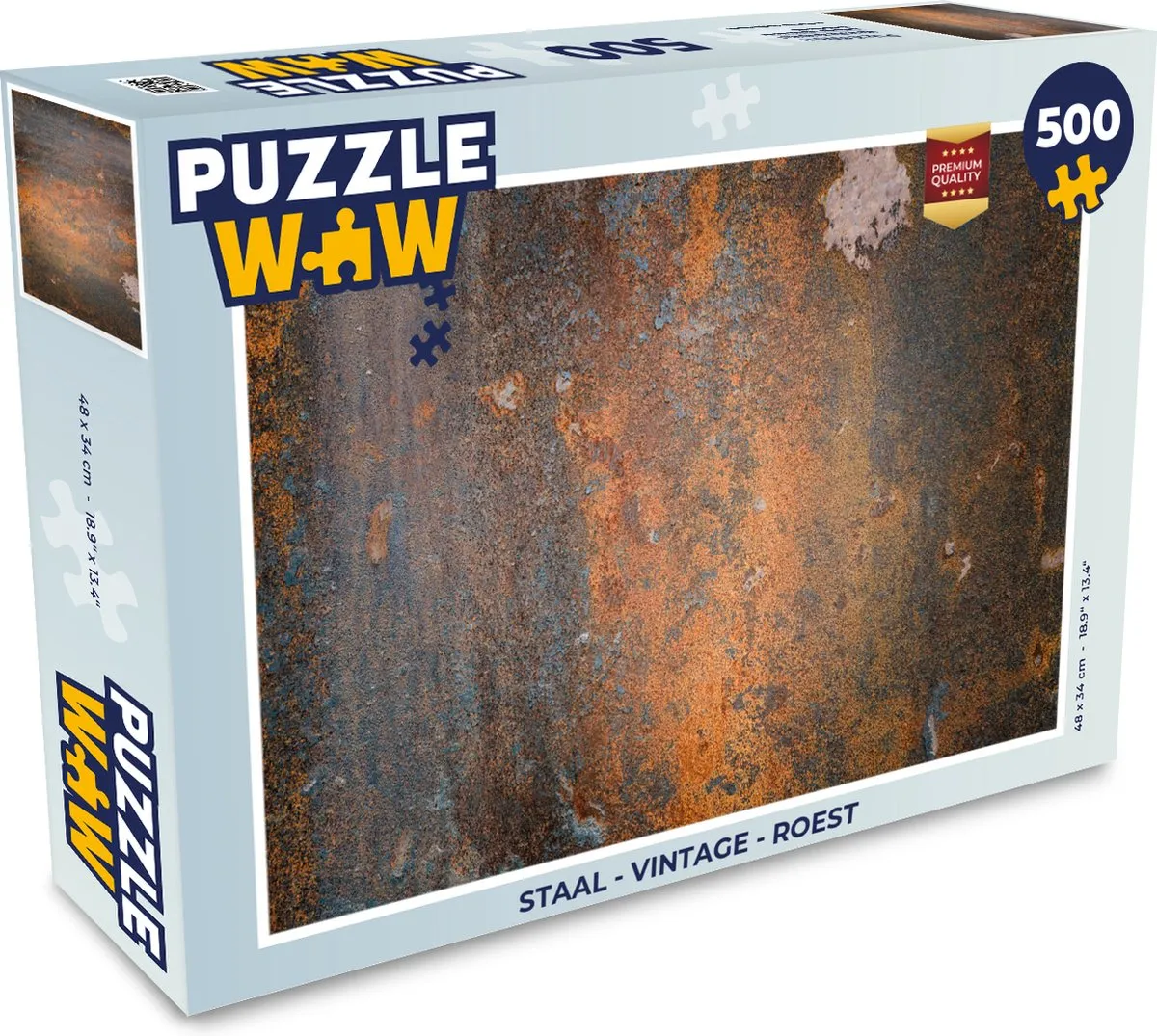 PuzzleWow Vintage Industrieel Legpuzzel 500 Stuks - Multicolor
