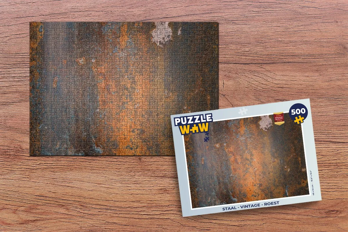 PuzzleWow Vintage Industrieel Legpuzzel 500 Stuks - Multicolor