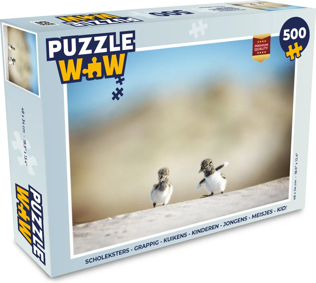 PuzzleWow Scholeksters Legpuzzel 500 Stuks - Multicolor