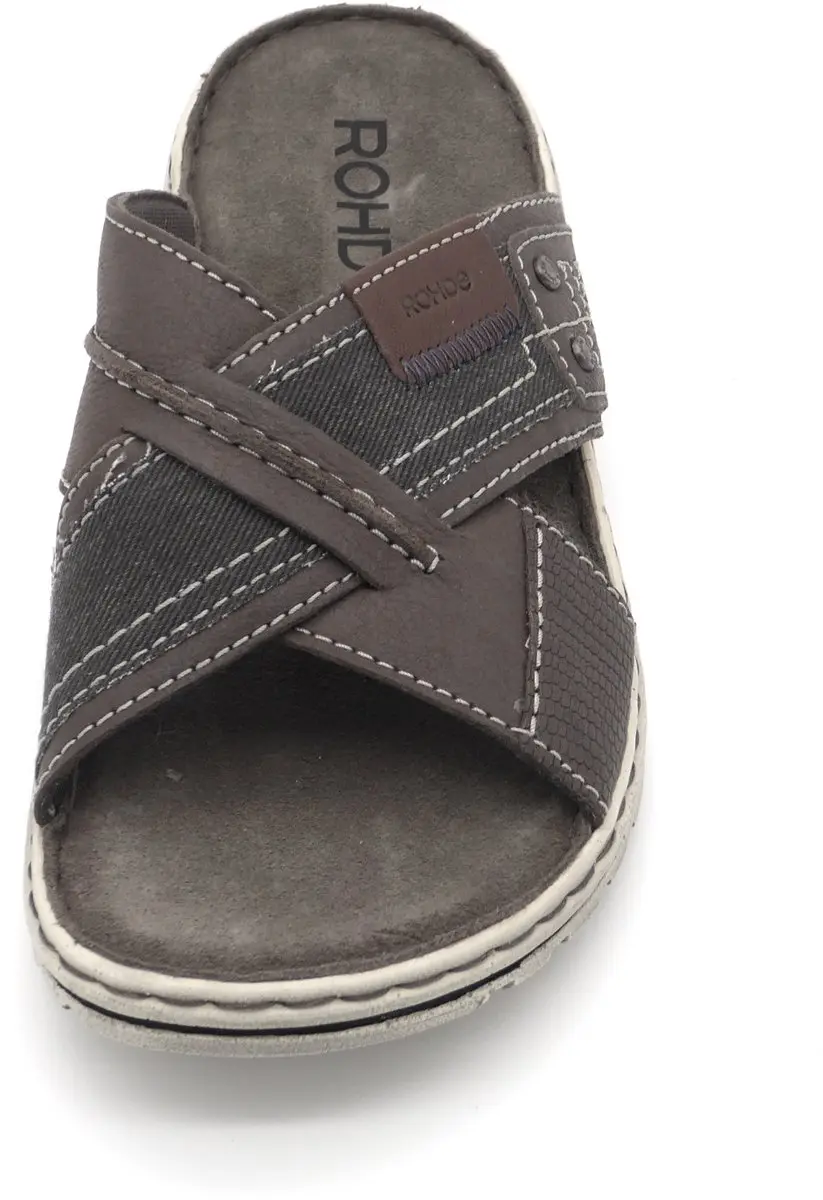 Rohde Heren Slipper 6731-55 - Taupe/Jeans - Maat 41 - afbeelding 3 van 4