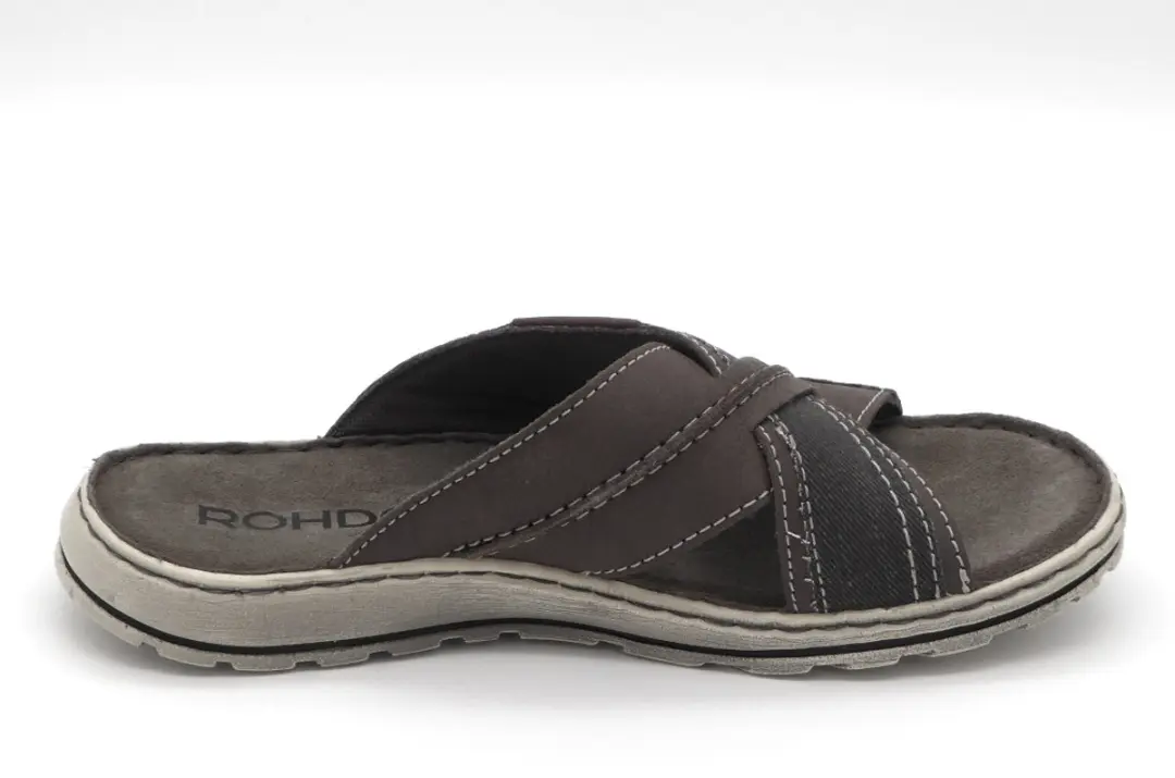 Rohde Heren Slipper 6731-55 - Taupe/Jeans - Maat 41 - afbeelding 4 van 4