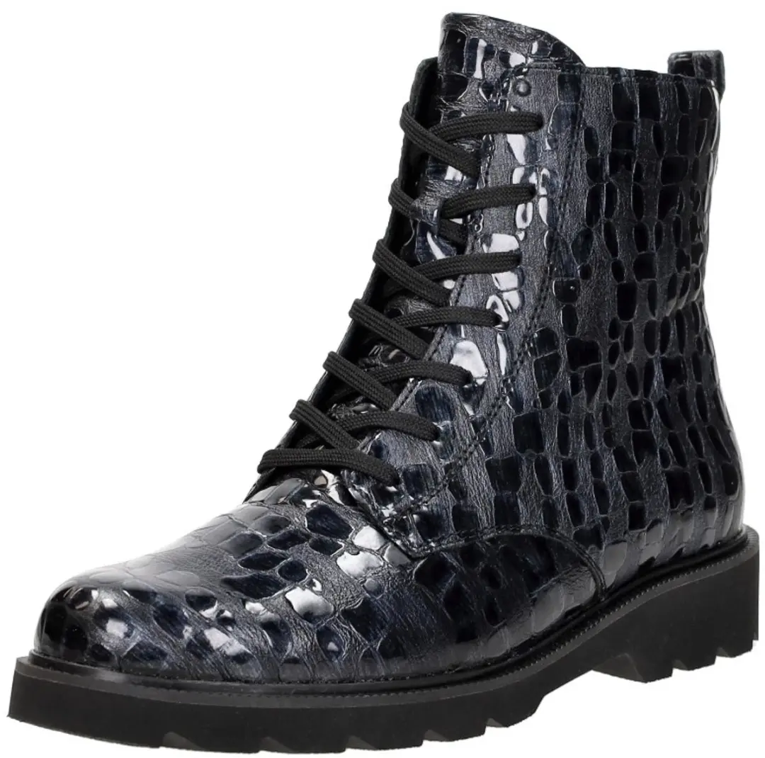 Remonte Dames Veterboot D3S72-14 - Blauw - Maat 36