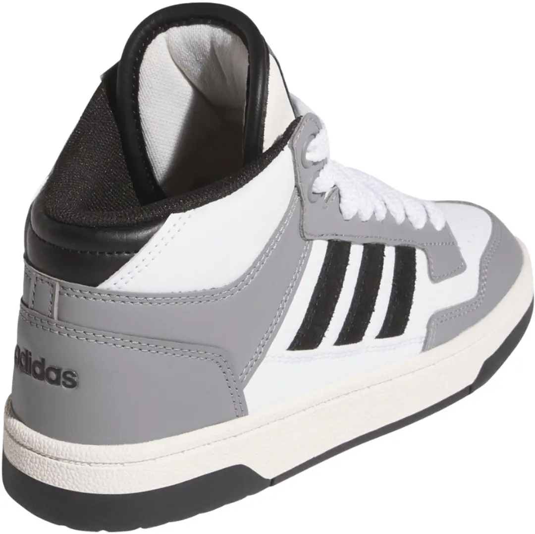 adidas Rapid Court Mid 2/3 Schoenen Kinderen - Grijs/Wit/Zwart - afbeelding 3 van 6