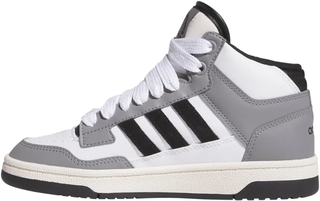 adidas Rapid Court Mid 2/3 Schoenen Kinderen - Grijs/Wit/Zwart - afbeelding 4 van 6
