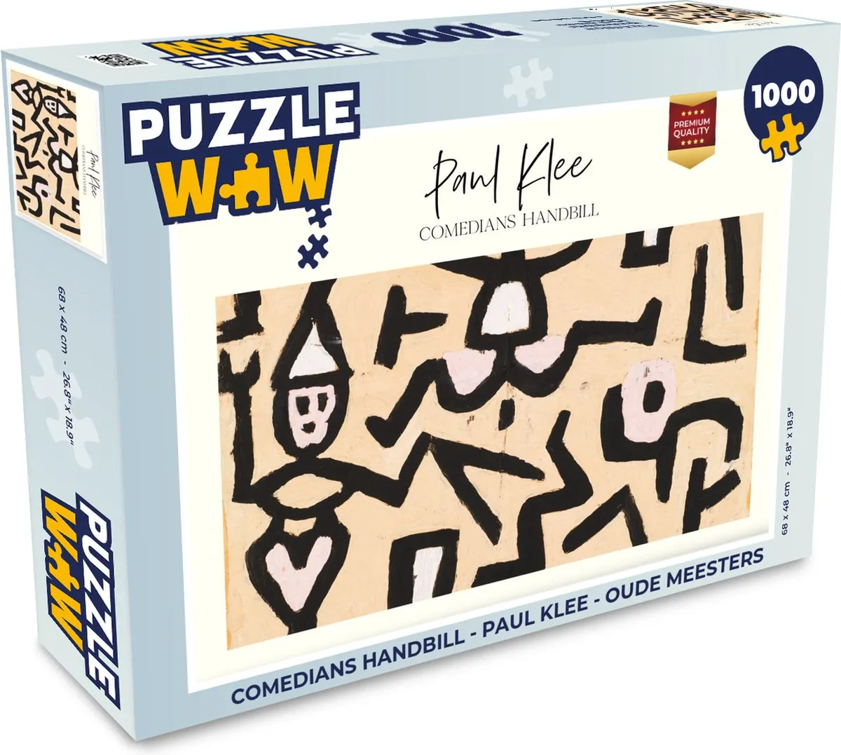 PuzzleWow Paul Klee Oude Meesters Legpuzzel 1000 Stuks - Multicolor