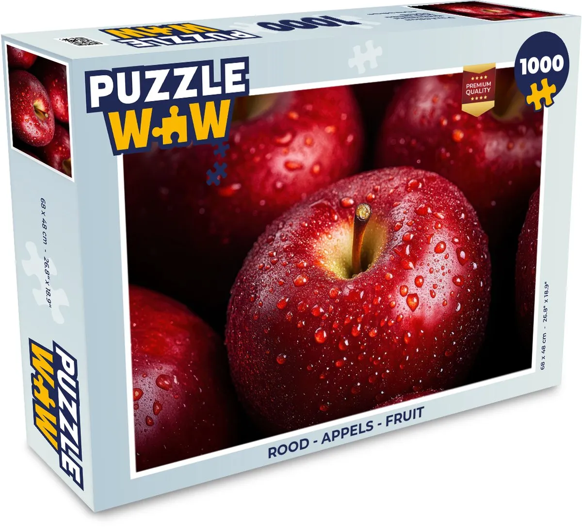 PuzzleWow Appels Legpuzzel 1000 Stuks - Rood