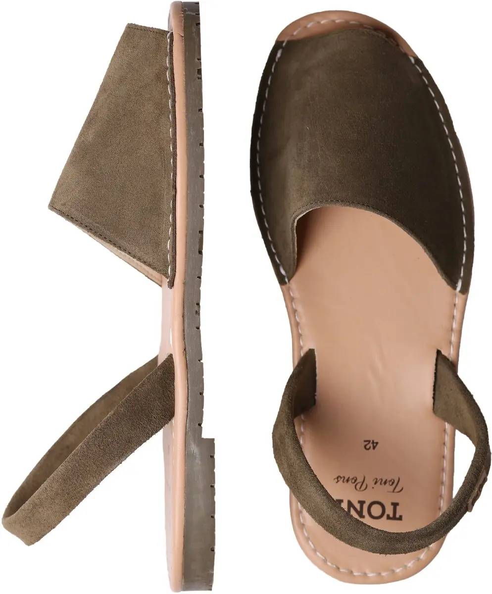 Menorcaanse herensandalen van suède