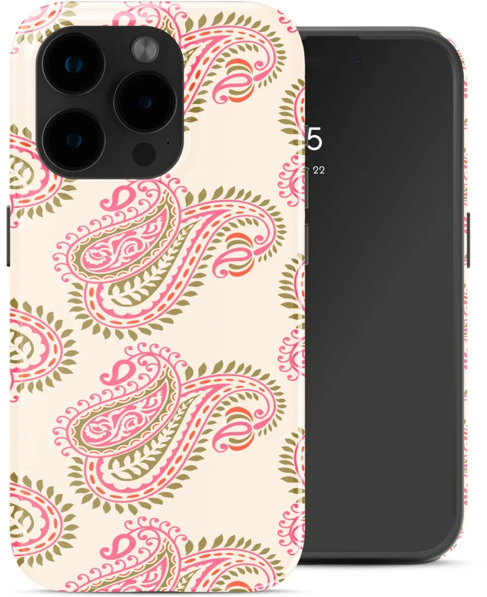 Selencia Hoesje iPhone 15 Pro Paisley Blush