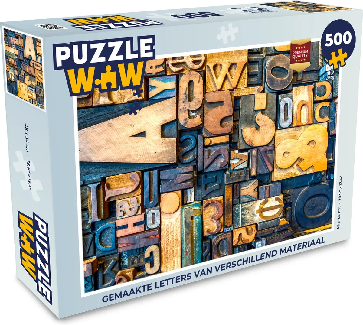 PuzzleWow Legpuzzel 500 Stuks Multicolor