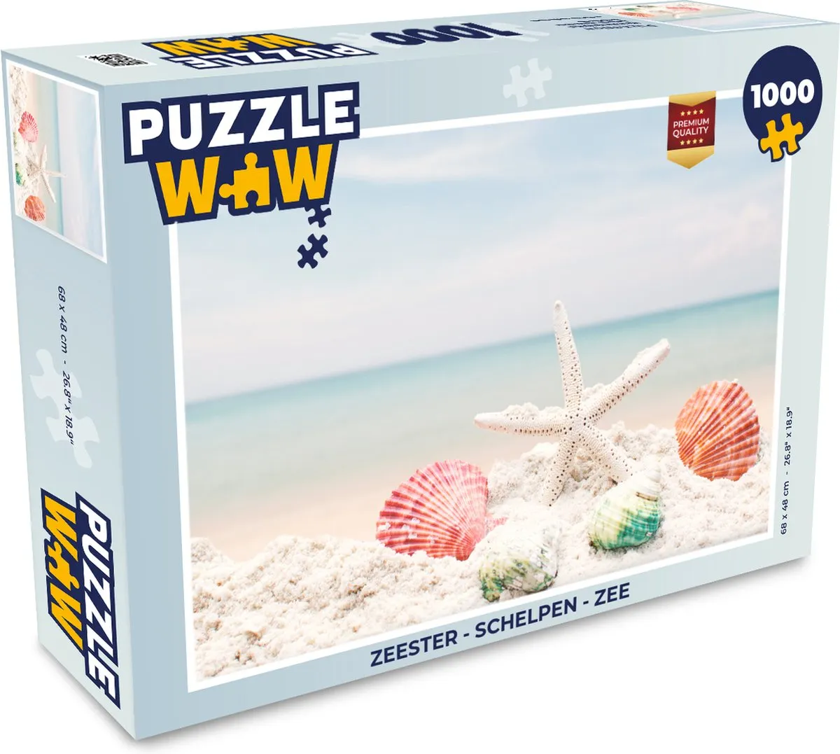 PuzzleWow Zeester Legpuzzel 1000 Stuks - Multicolor