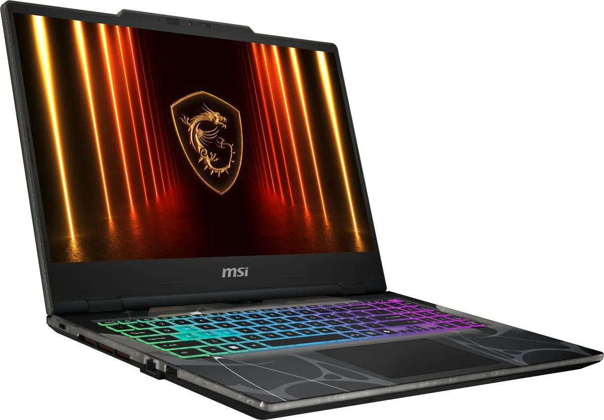 MSI Cyborg 15 B2RWEKG-085NL Intel Core 5 210H Laptop 39,6 cm (15.6") Full HD 16 GB DDR5-SDRAM 512 GB SSD NVIDIA GeForce RTX 5050 Wi-Fi 6E (802.11ax) Windows 11 Home Zwart