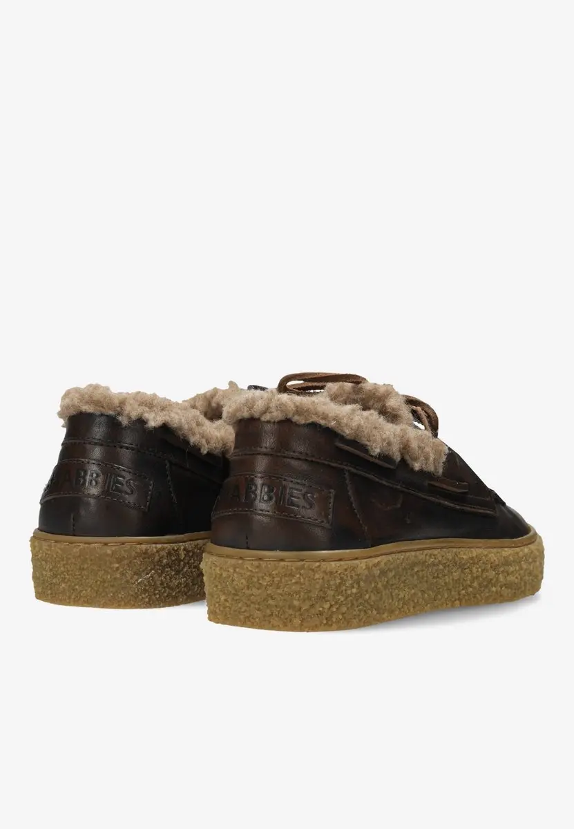 Shabbies Amsterdam Chewy Moccasin Sneaker - Bruin - Maat 41 - afbeelding 2 van 6