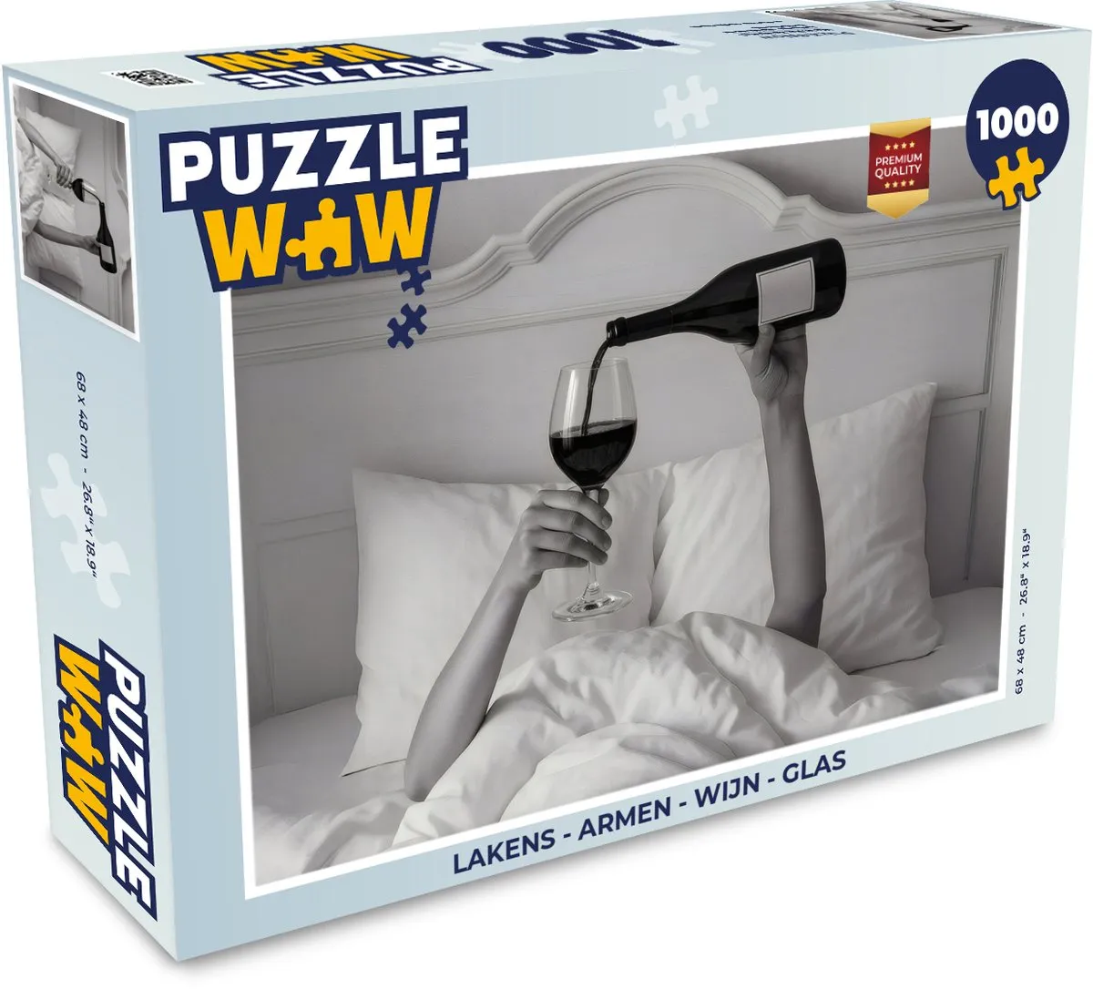 PuzzleWow Armen Wijn Glas Legpuzzel 1000 Stuks - MPN 8721375318065