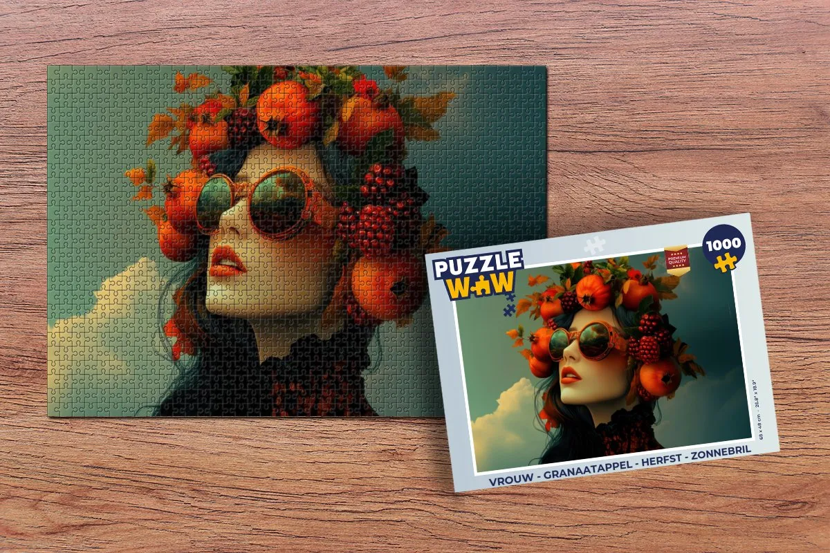 PuzzleWow Legpuzzel Granaatappel 1000 Stuks