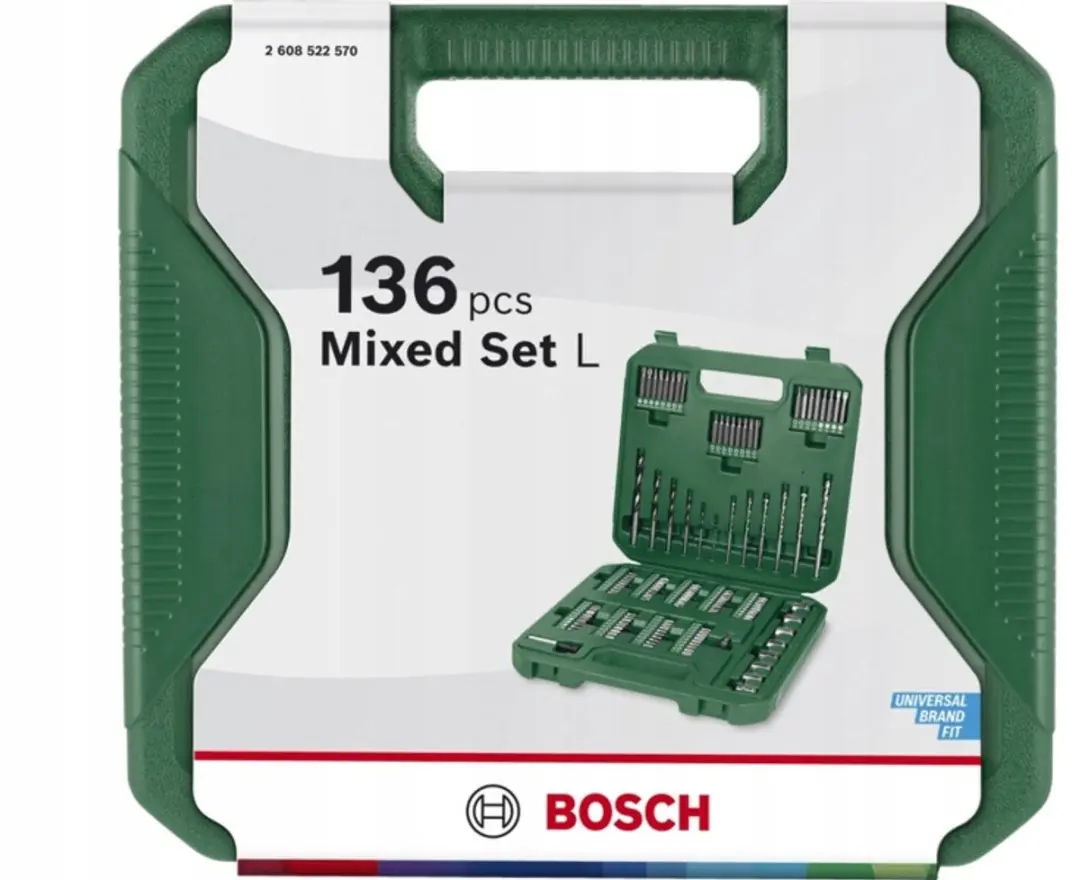 Bosch Mixed Set L: 136-delig boren en bits in koffer