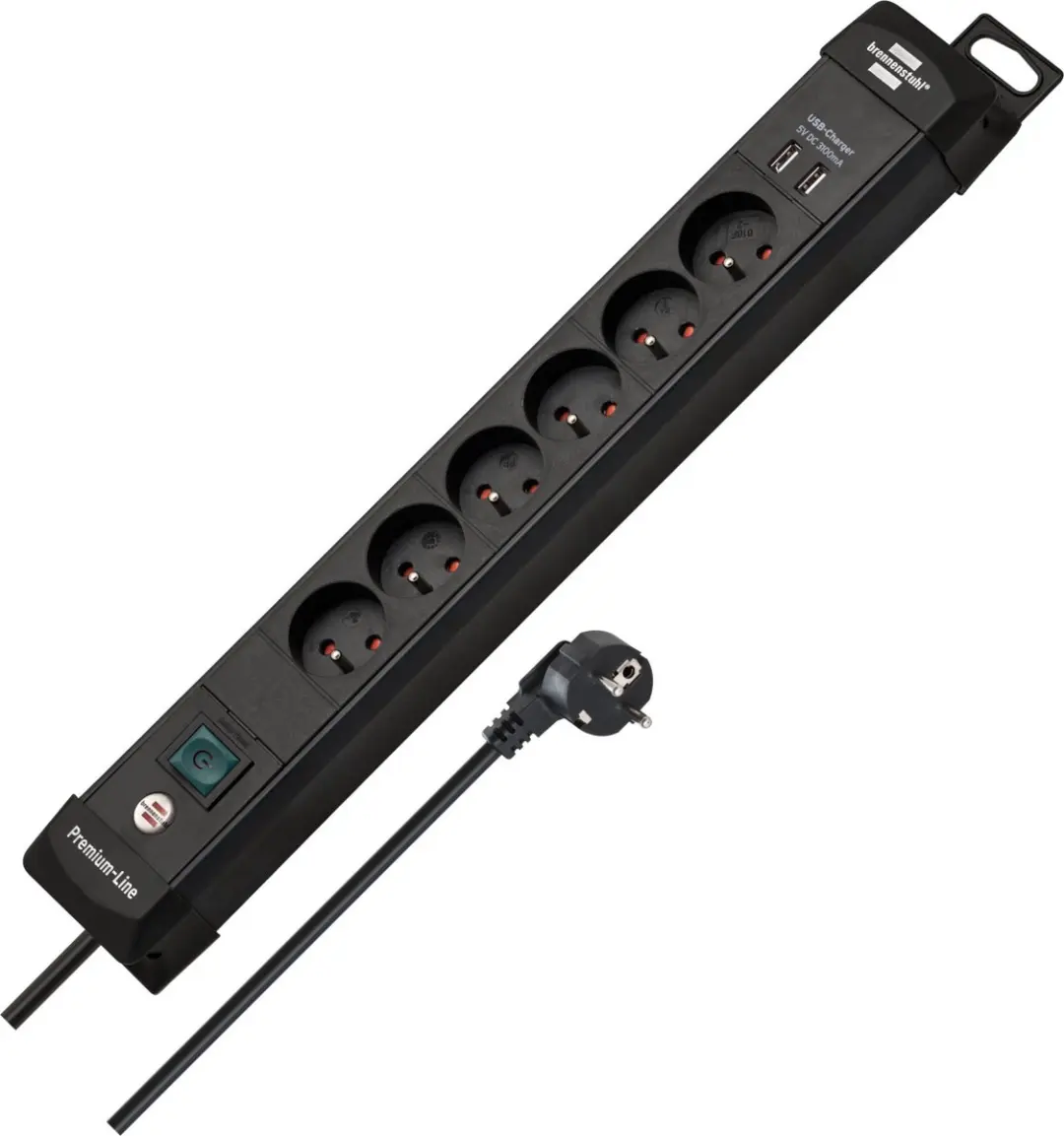 Brennenstuhl Premium-Line Stekkerdoos 6-voudig (verdeeldoos penaarde met 3m kabe