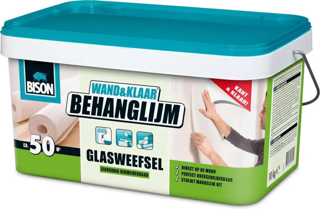 Bison Wand&Klaar Glasvezelbehanglijm 10kg - afbeelding 2 van 2